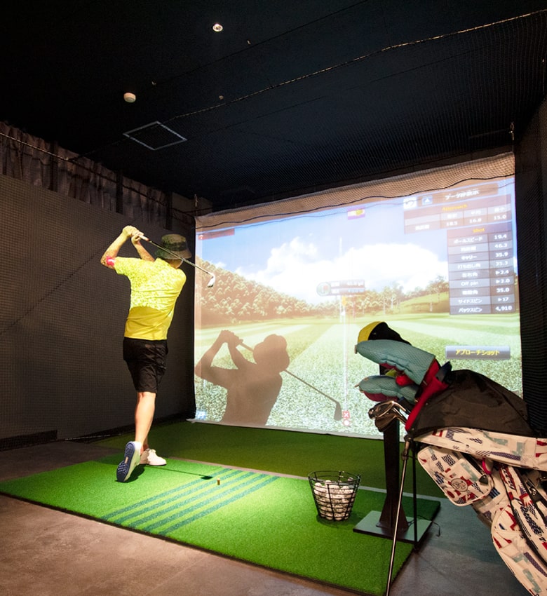 TheGolfうちっぱ24玉造店は、月額定額制のサブスクの室内ゴルフ練習場です